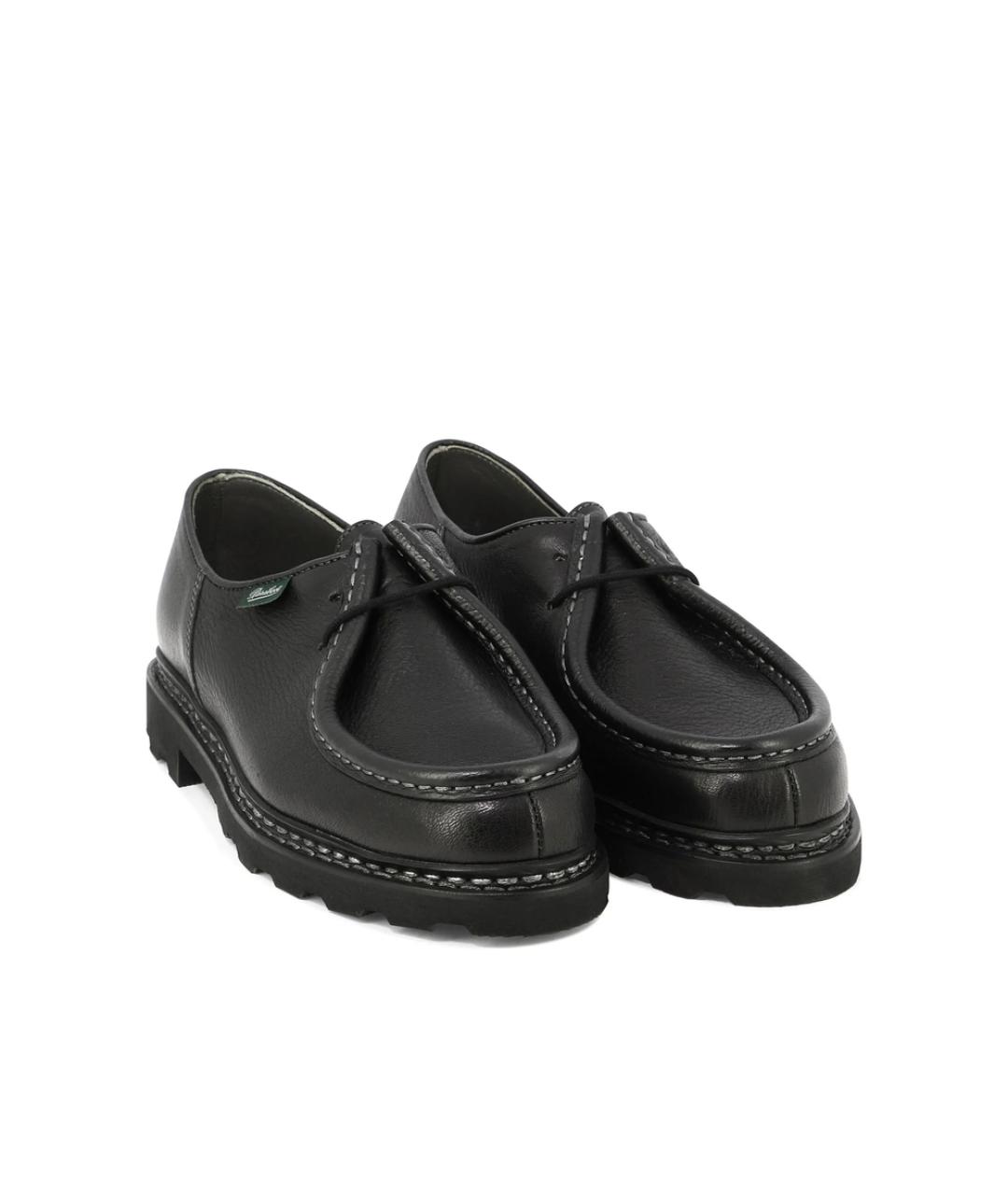 PARABOOT Черные кожаные низкие ботинки, фото 5