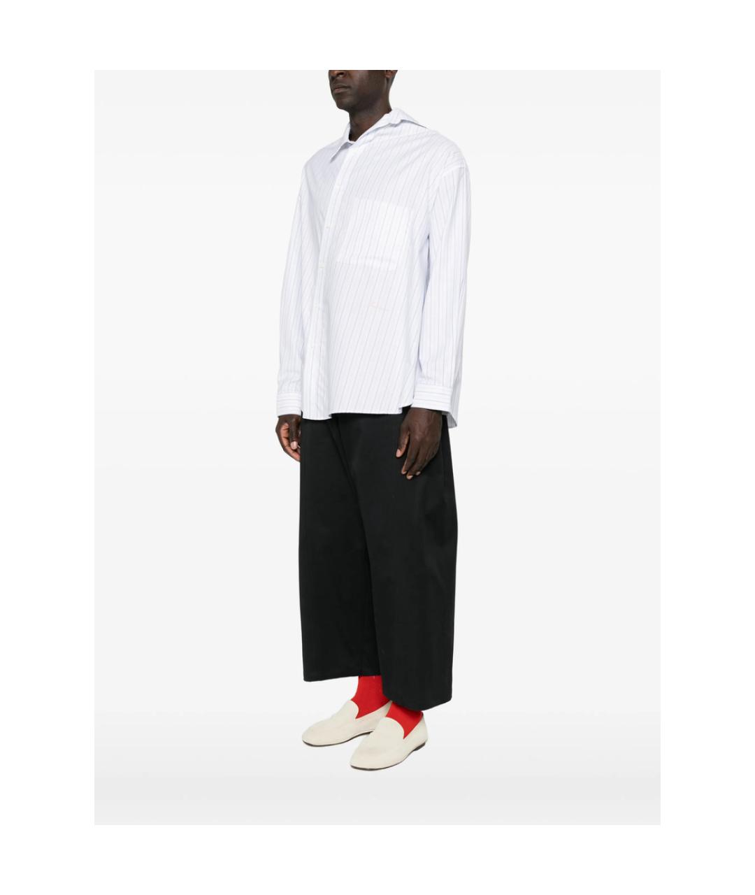 JACQUEMUS Белая хлопковая классическая рубашка, фото 2