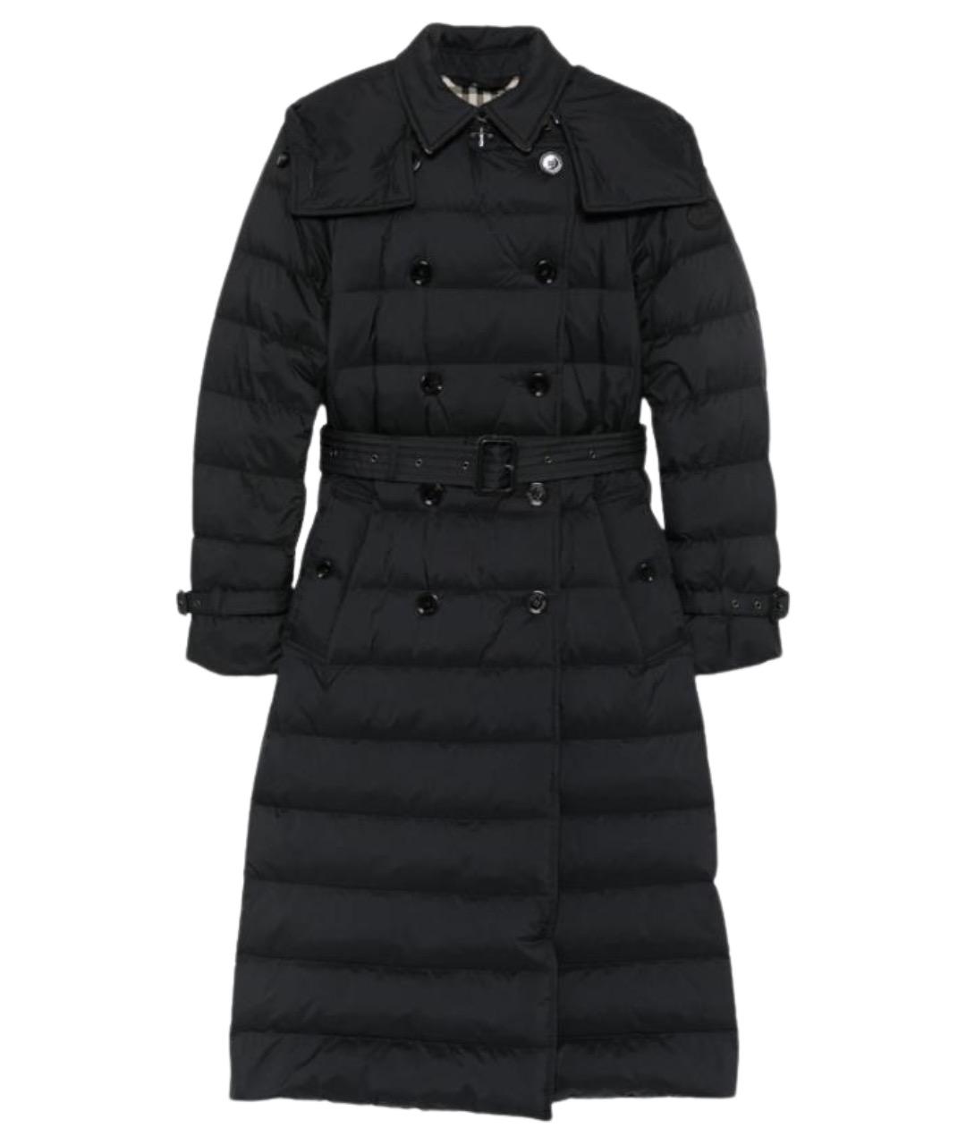 BURBERRY Черный полиэстеровый пуховик, фото 1