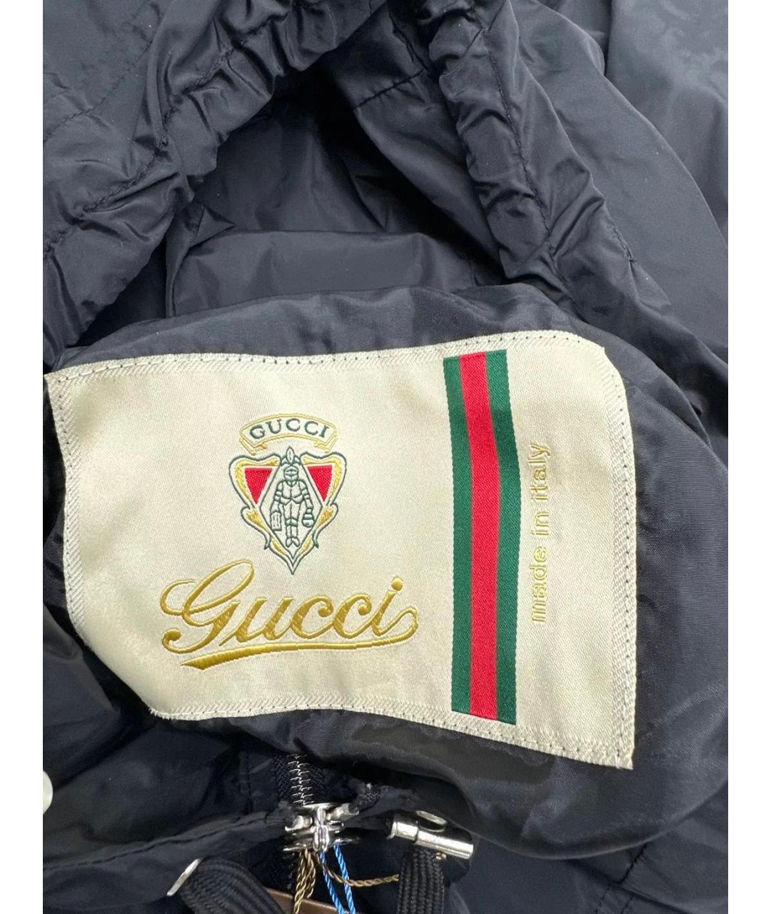 GUCCI Черная полиамидовая куртка, фото 5