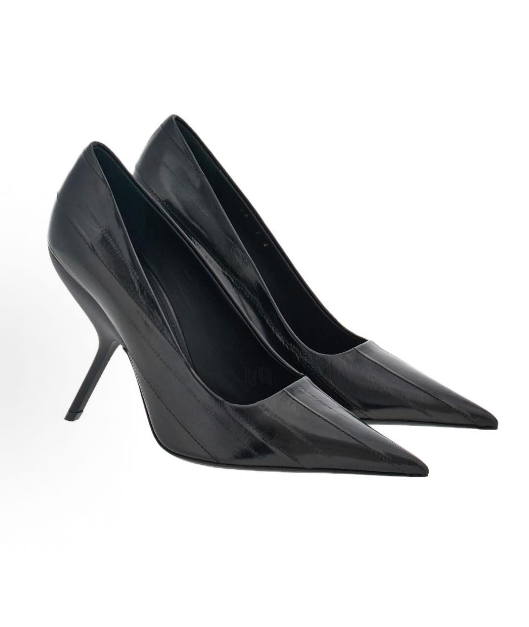 FERRAGAMO Черные кожаные туфли, фото 2