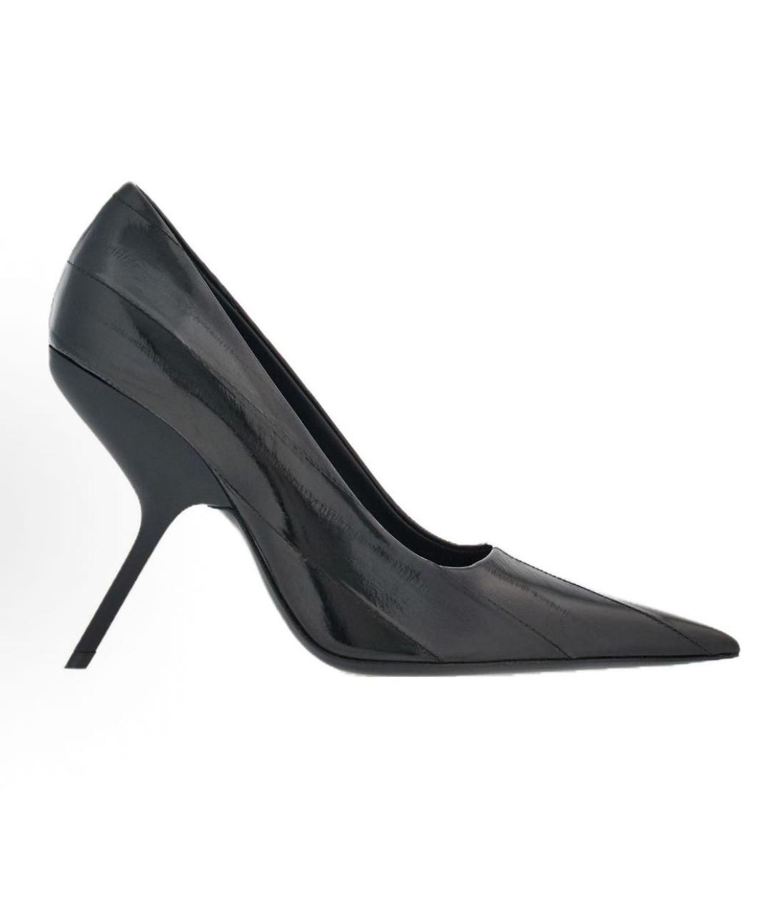 FERRAGAMO Черные кожаные туфли, фото 6