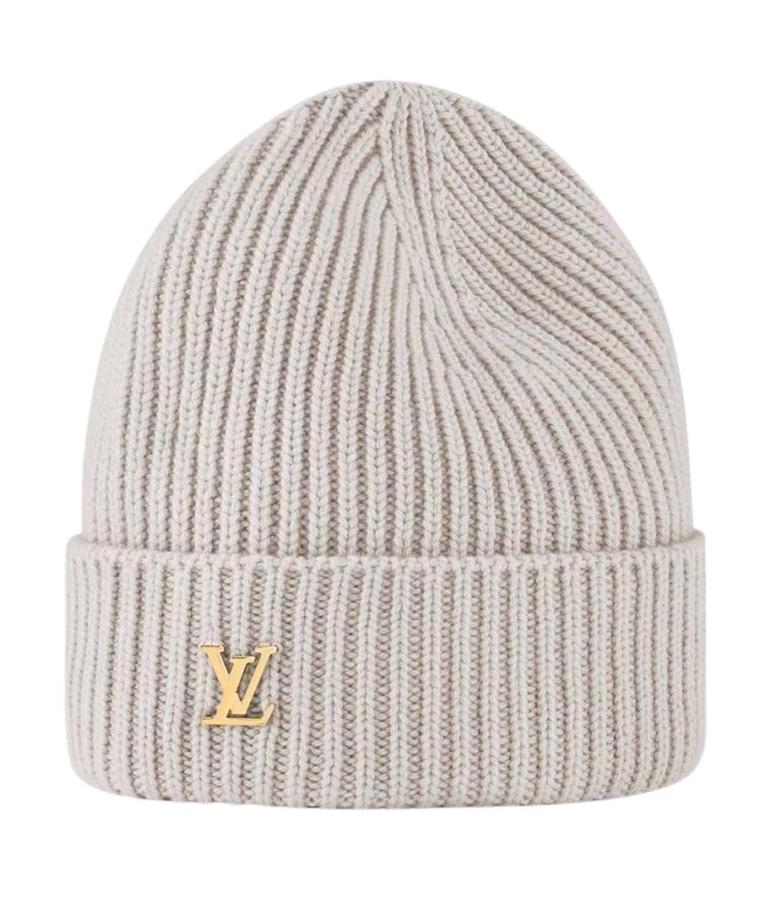 LOUIS VUITTON Серая кашемировая шапка, фото 1