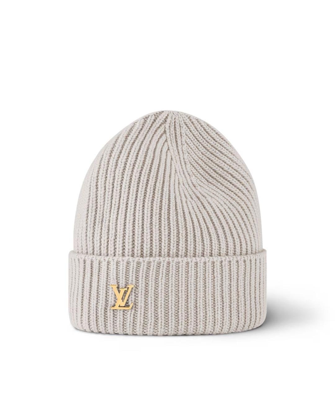 LOUIS VUITTON Серая кашемировая шапка, фото 6