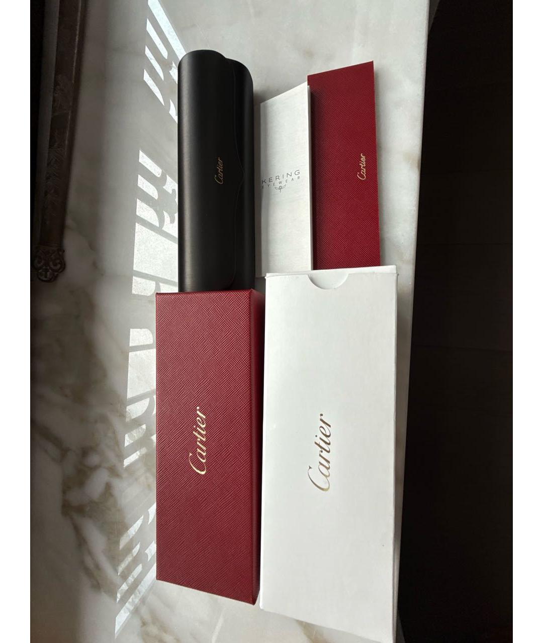 CARTIER Золотые металлические солнцезащитные очки, фото 4