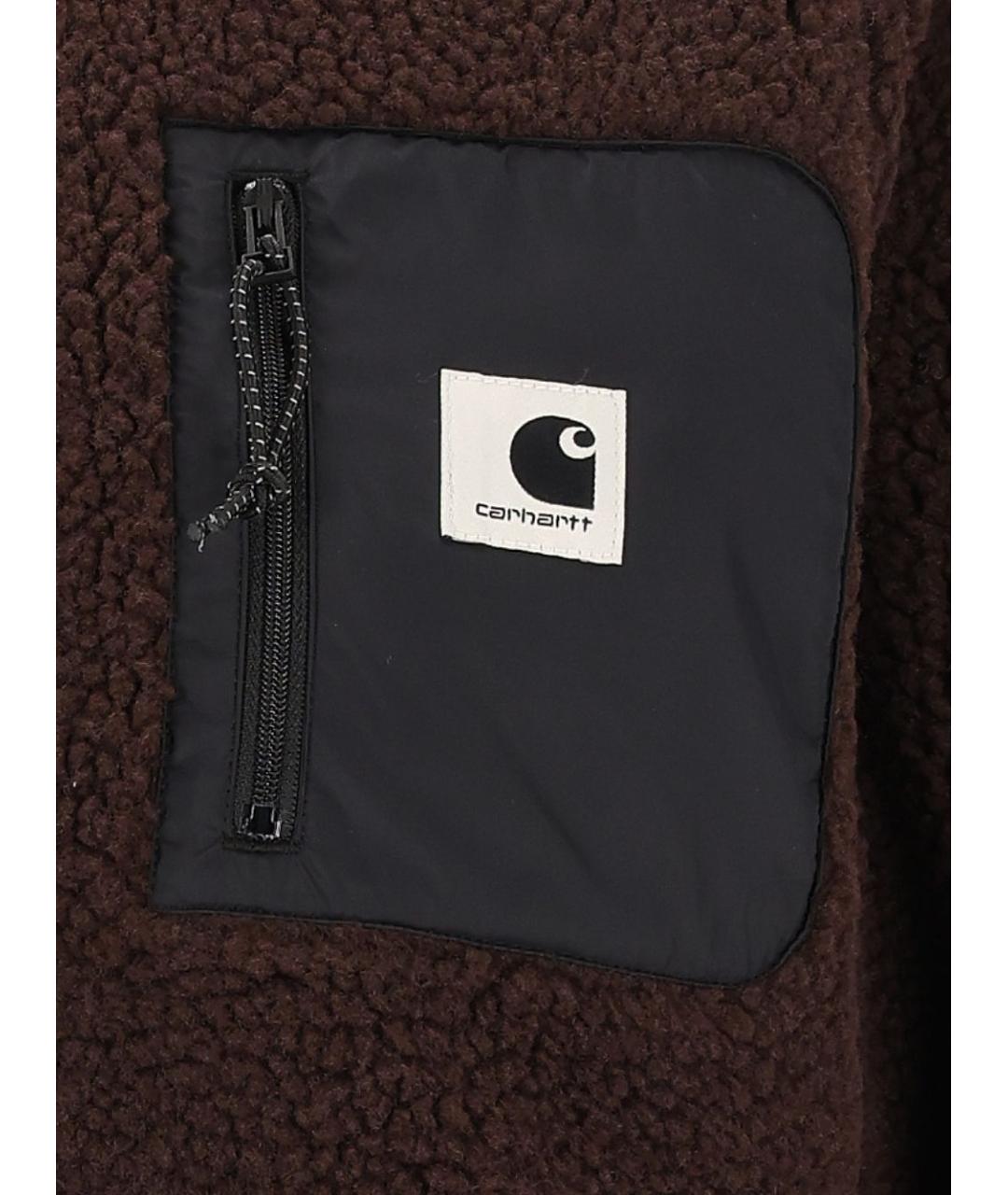 CARHARTT WIP Коричневая полиэстеровая куртка, фото 3
