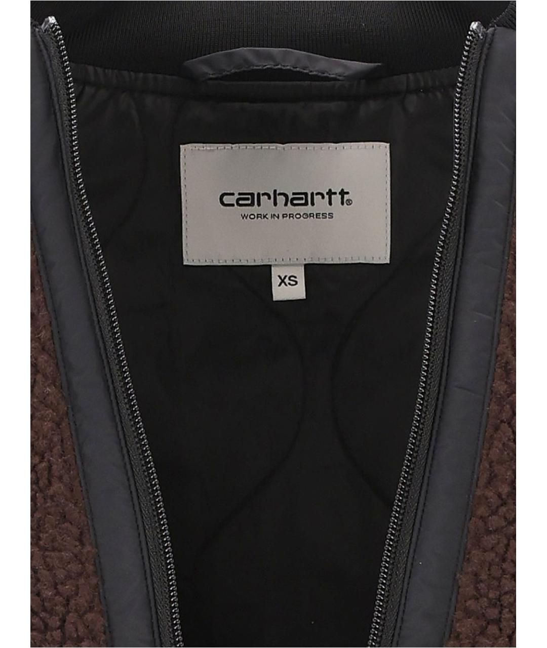 CARHARTT WIP Коричневая полиэстеровая куртка, фото 4