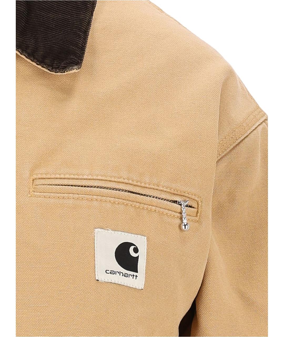 CARHARTT WIP Бежевая хлопковая куртка, фото 3