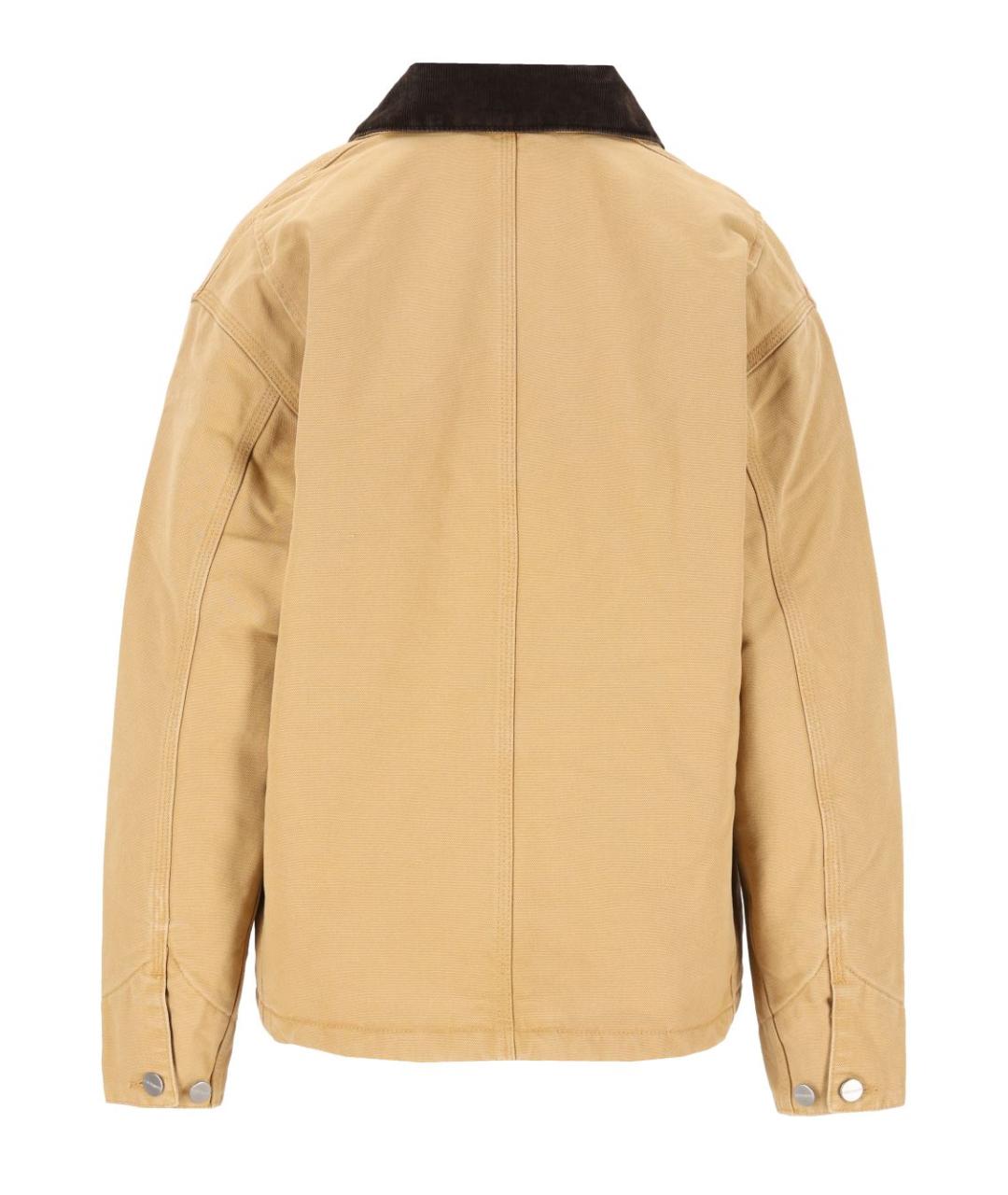CARHARTT WIP Бежевая хлопковая куртка, фото 2