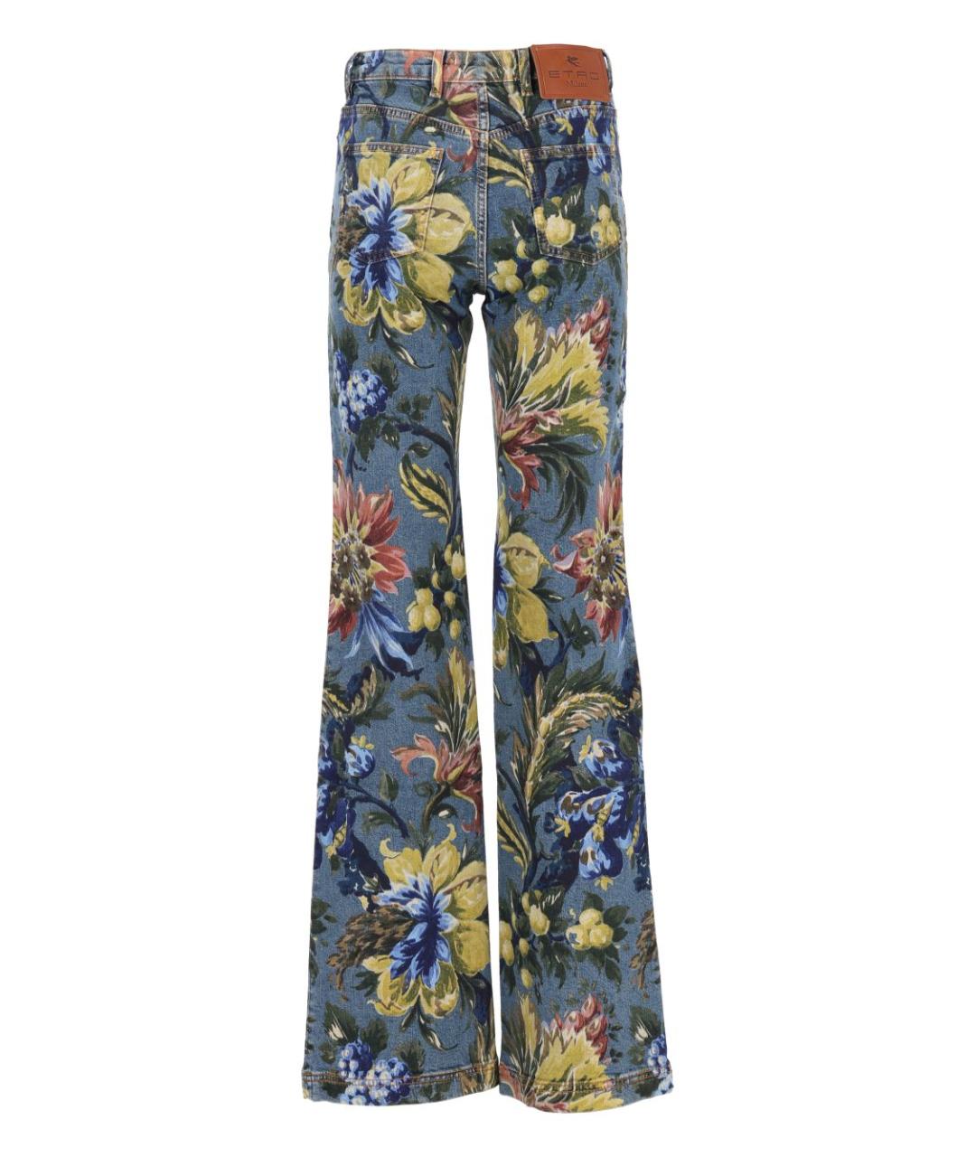 ETRO Мульти хлопко-эластановые джинсы клеш, фото 2