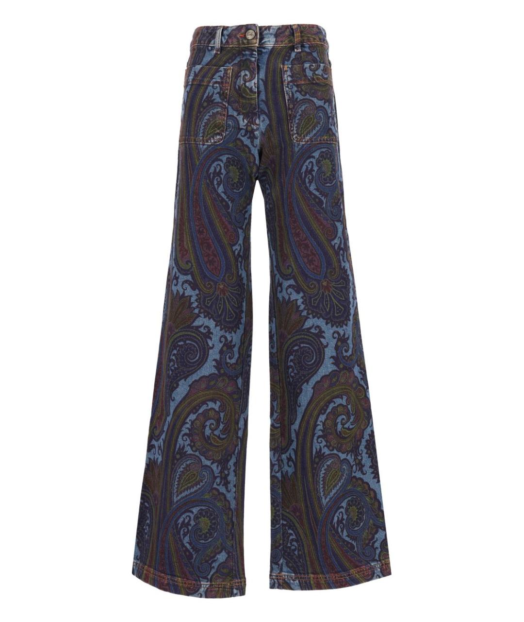 ETRO Мульти хлопко-эластановые джинсы клеш, фото 1