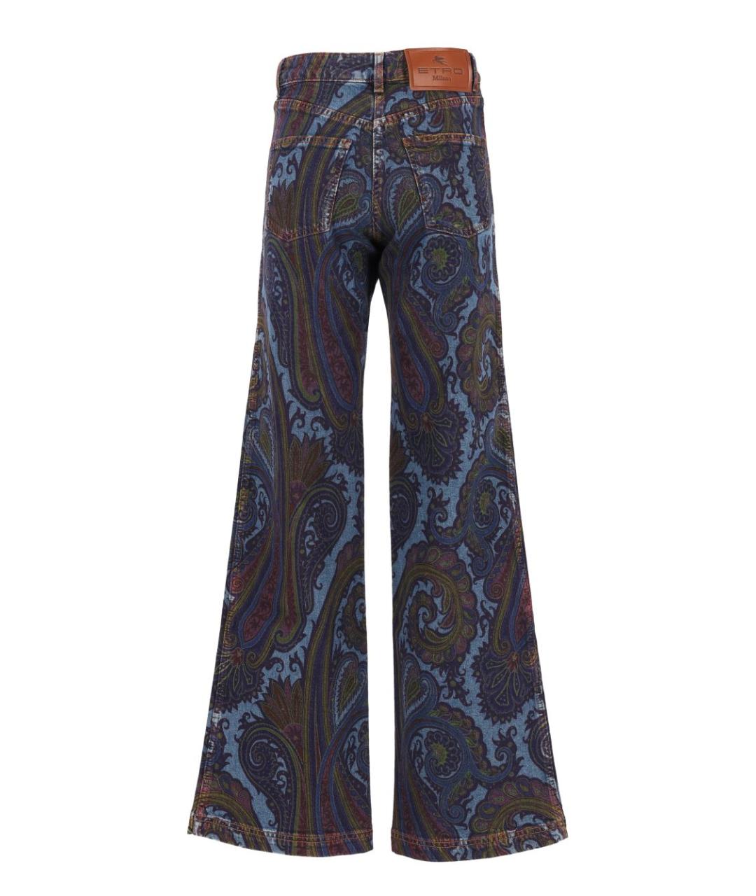 ETRO Мульти хлопко-эластановые джинсы клеш, фото 2