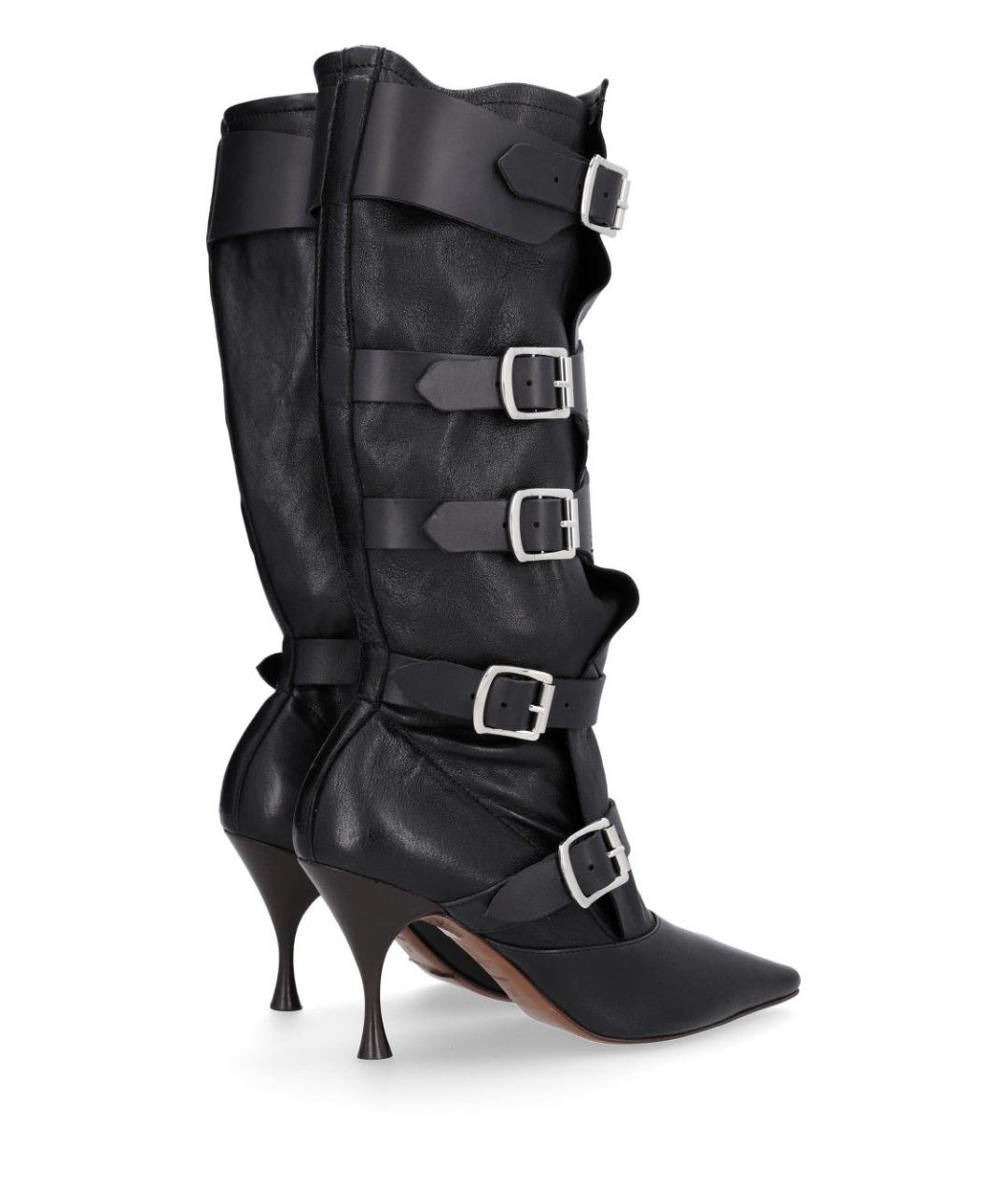 VIVIENNE WESTWOOD Черные кожаные сапоги, фото 3