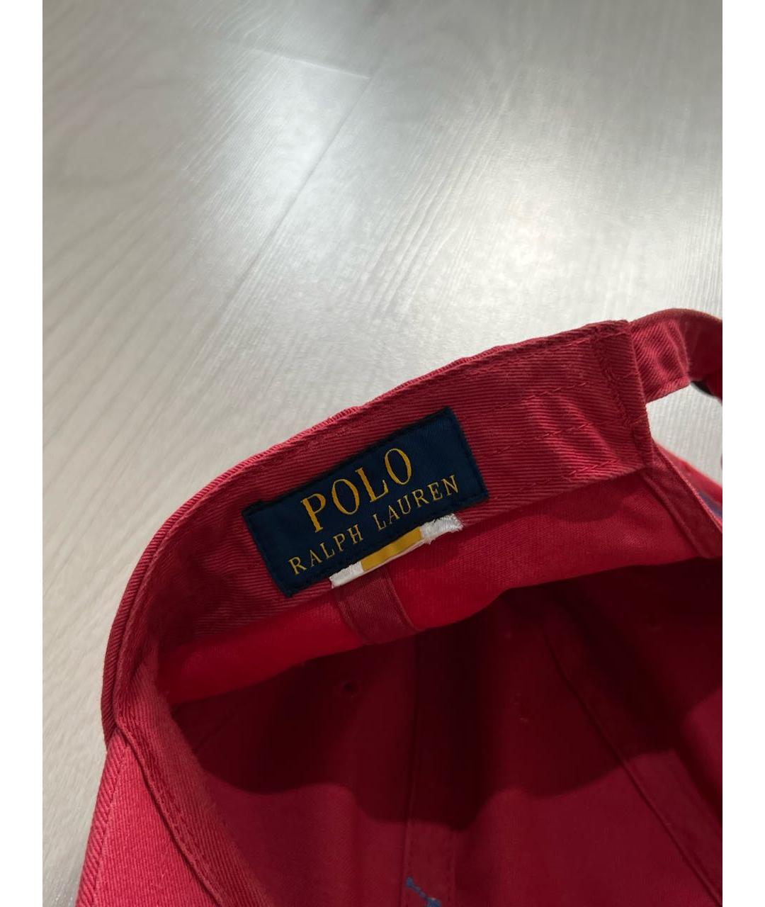 RALPH LAUREN Коралловая хлопковая кепка, фото 5