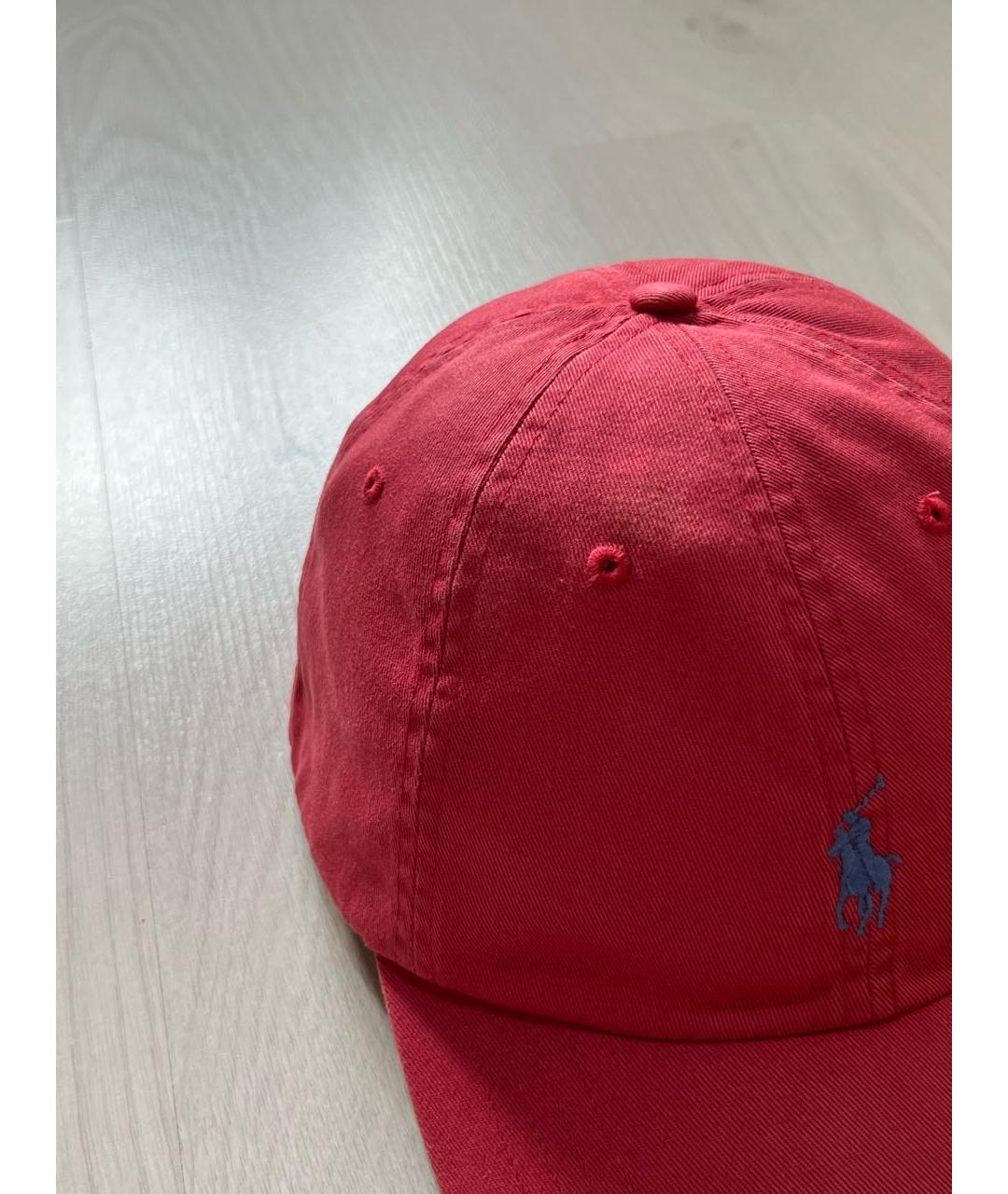 RALPH LAUREN Коралловая хлопковая кепка, фото 6