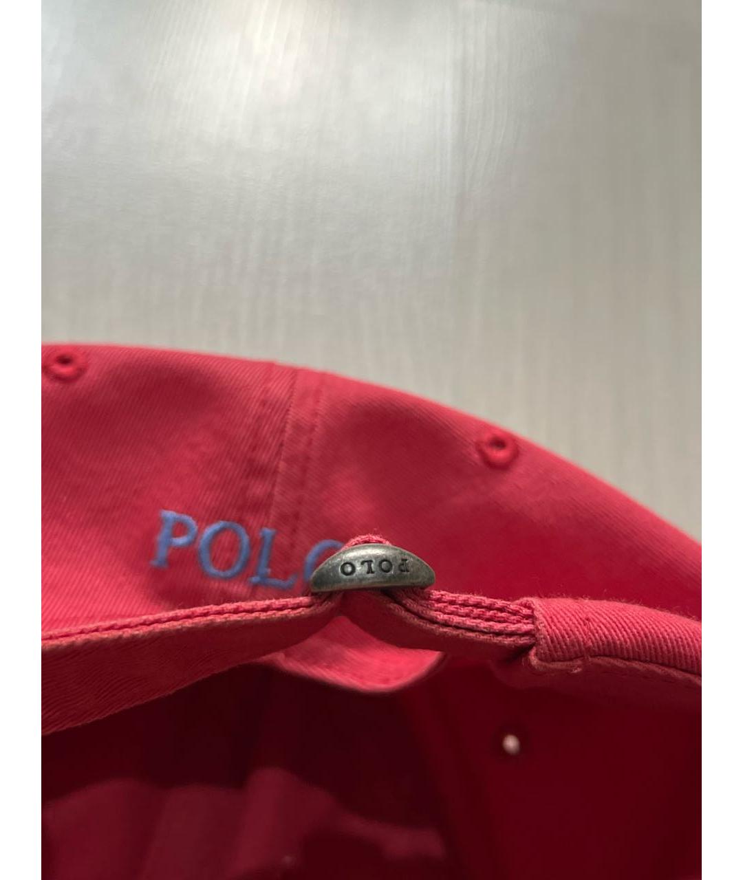 RALPH LAUREN Коралловая хлопковая кепка, фото 4