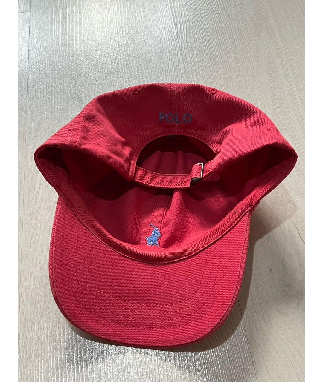 RALPH LAUREN Коралловая хлопковая кепка, фото 3