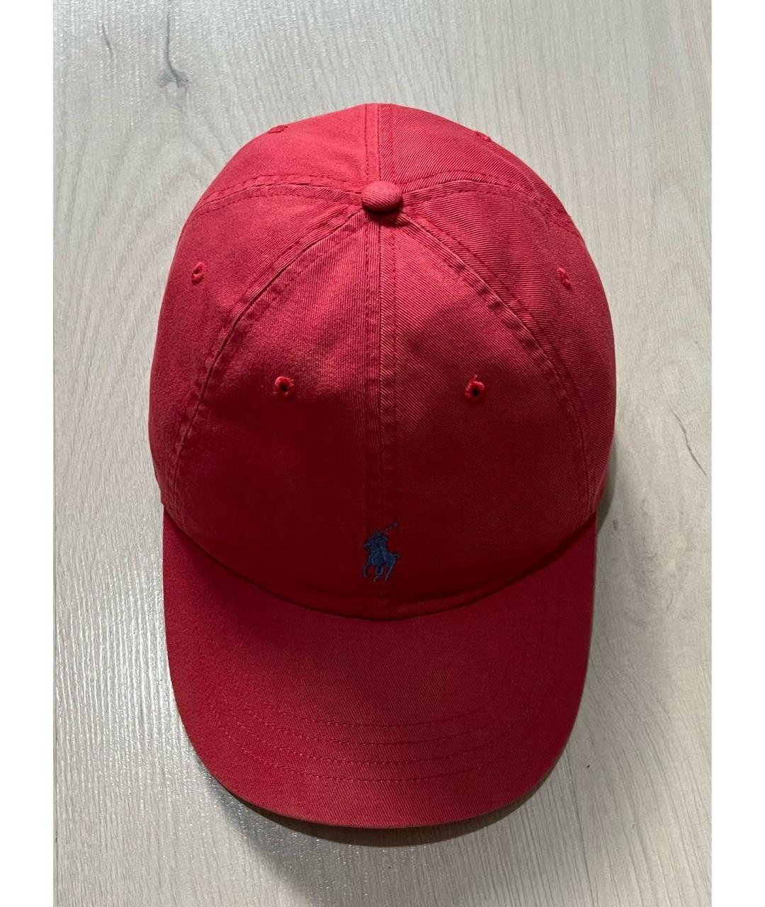 RALPH LAUREN Коралловая хлопковая кепка, фото 7