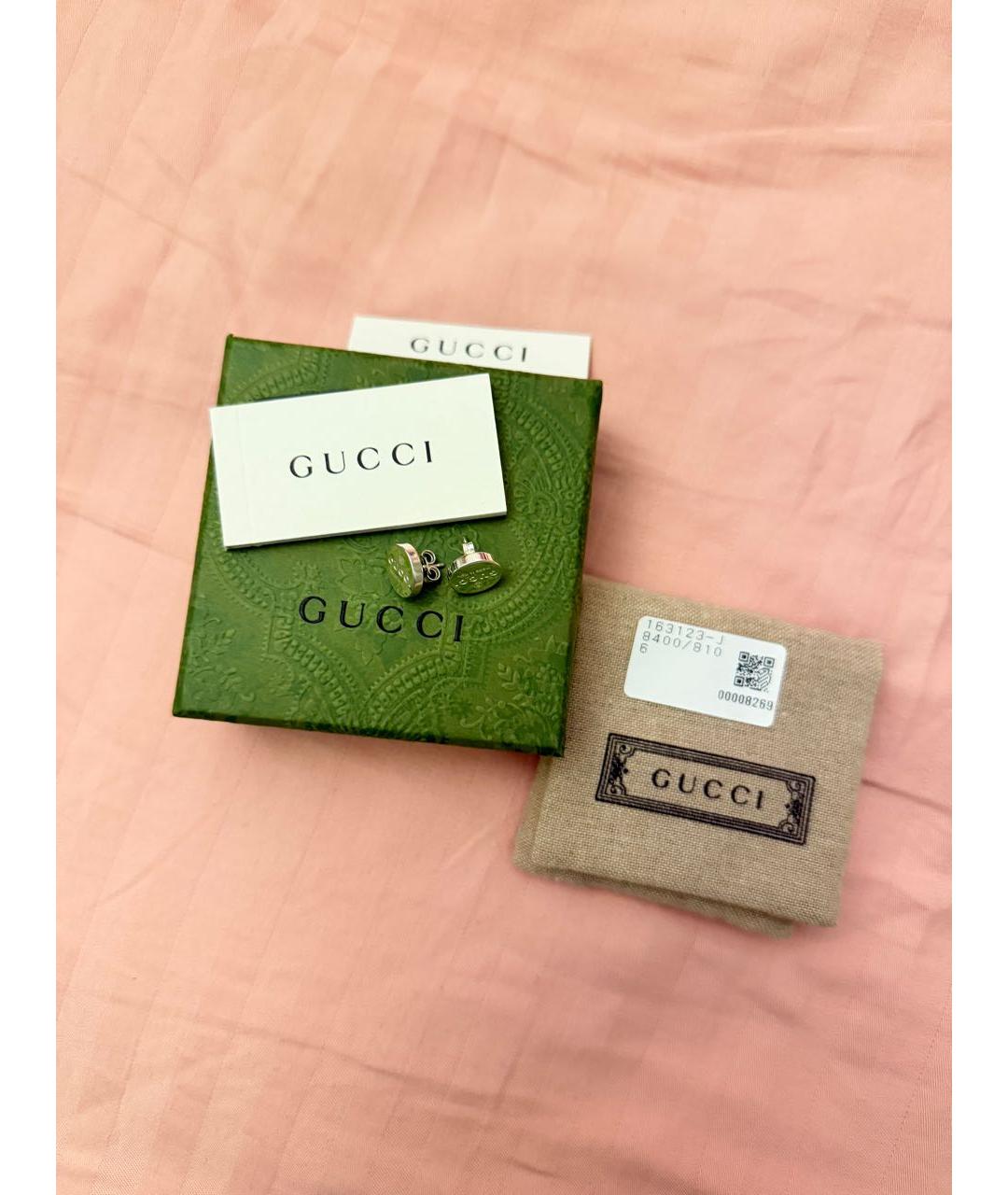 GUCCI Серебряные серебряные серьги, фото 3