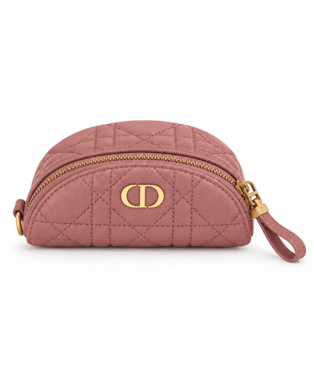 CHRISTIAN DIOR Бежевый кожаный кошелек, фото 8