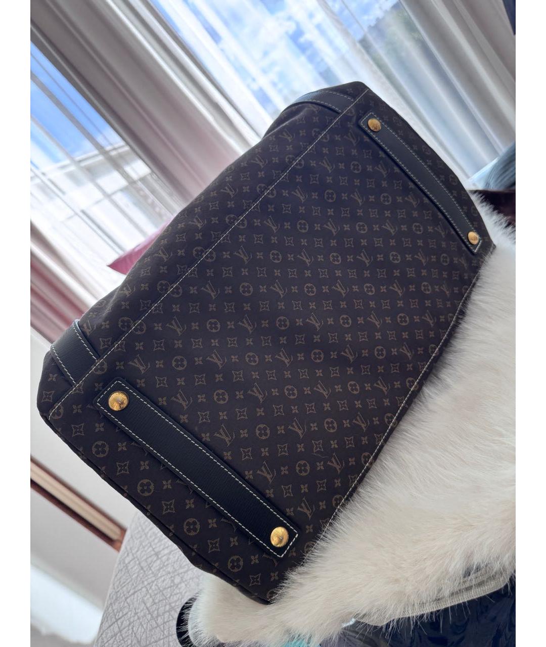LOUIS VUITTON Коричневая деним дорожная/спортивная сумка, фото 3