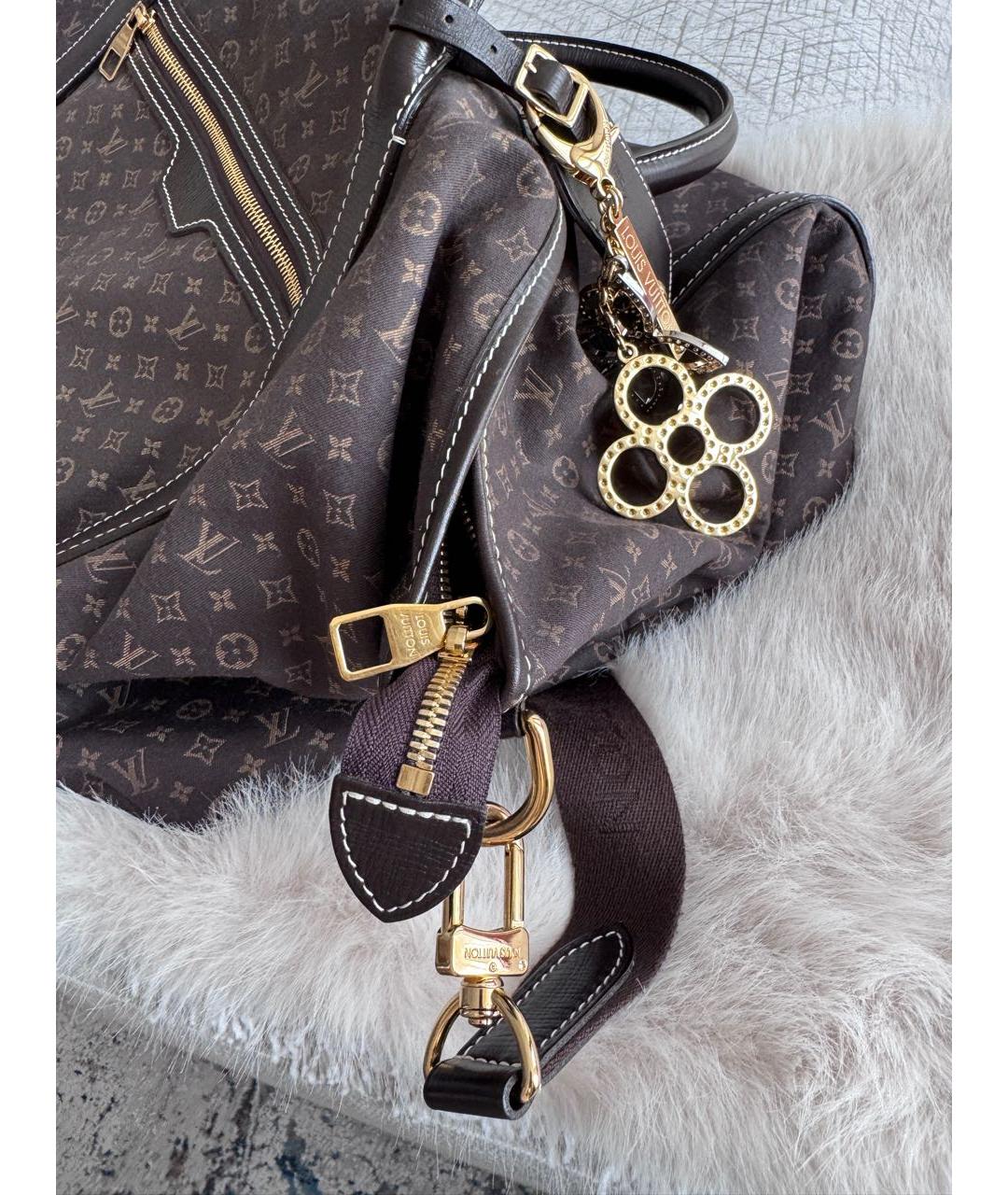 LOUIS VUITTON Коричневая деним дорожная/спортивная сумка, фото 7