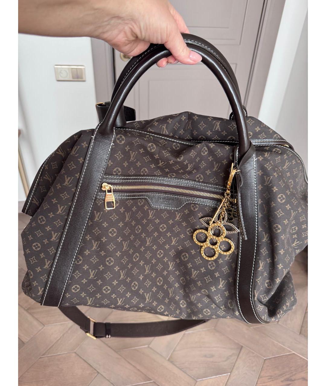 LOUIS VUITTON Коричневая деним дорожная/спортивная сумка, фото 5