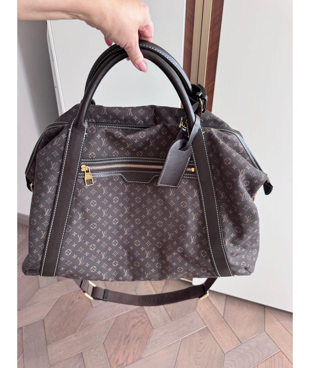 LOUIS VUITTON Коричневая деним дорожная/спортивная сумка, фото 9
