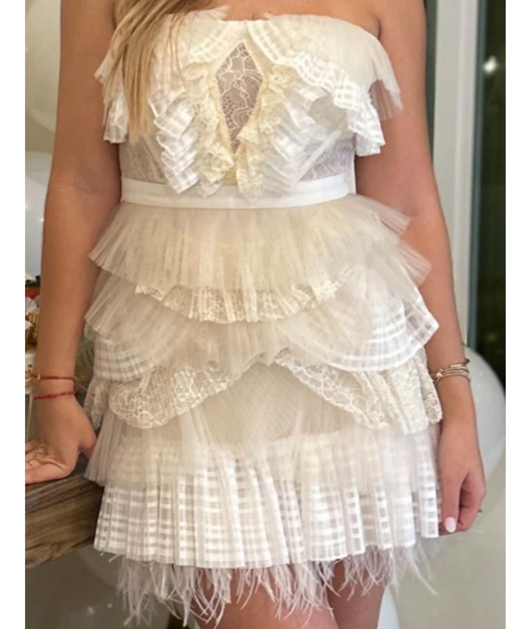 BCBG MAXAZRIA Бежевое вечернее платье, фото 8