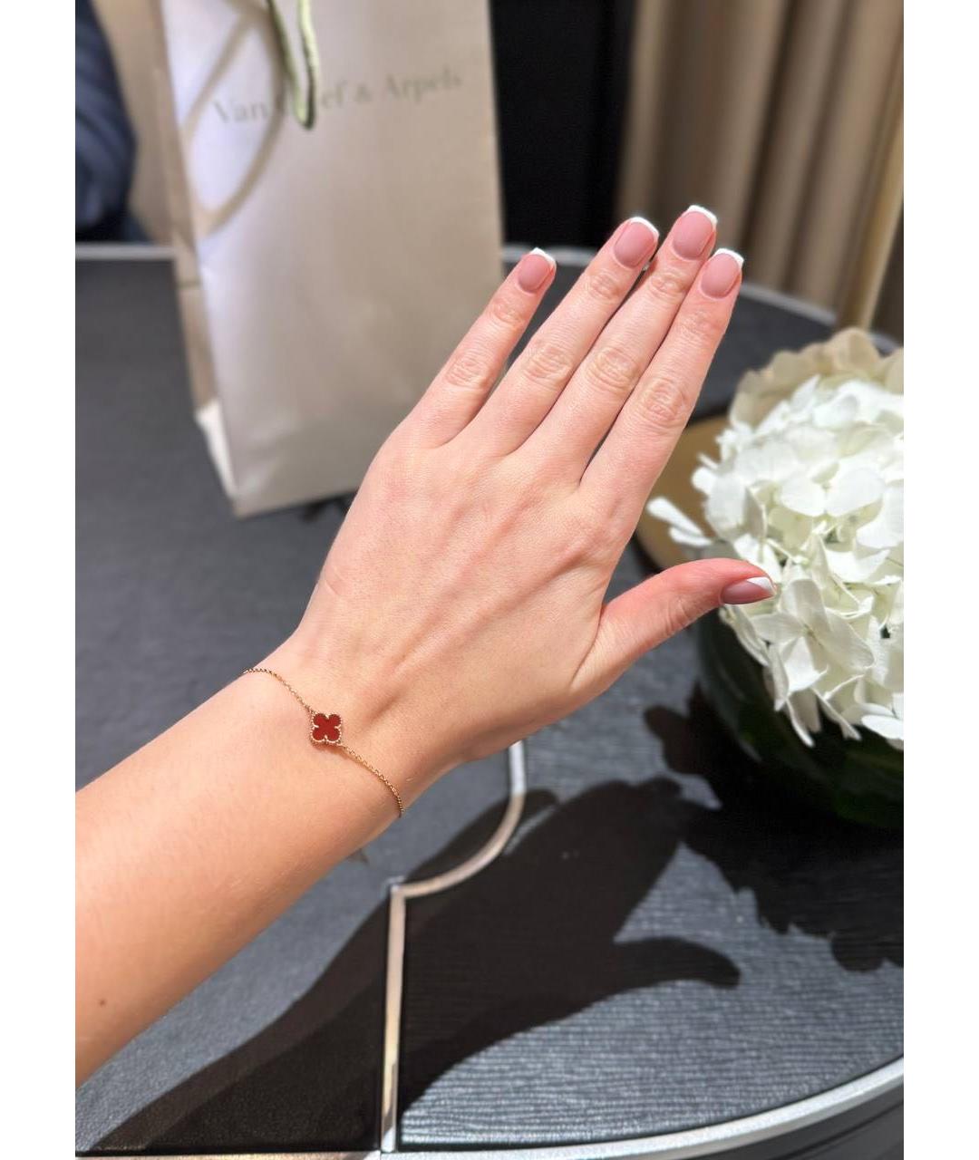 VAN CLEEF & ARPELS Красный браслет из розового золота, фото 8