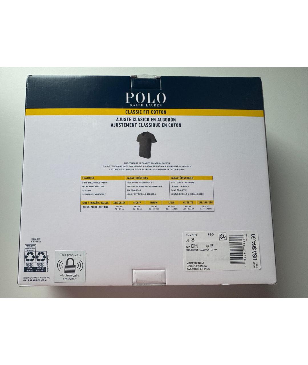 POLO RALPH LAUREN Черная хлопковая футболка, фото 2