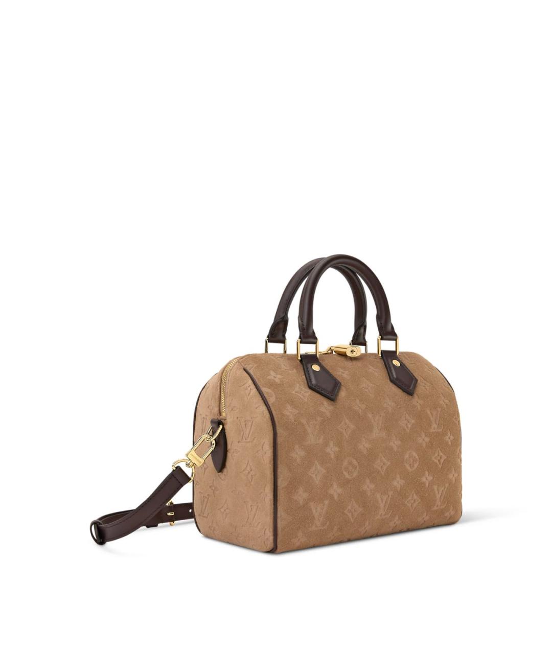 LOUIS VUITTON Бежевая замшевая сумка через плечо, фото 2