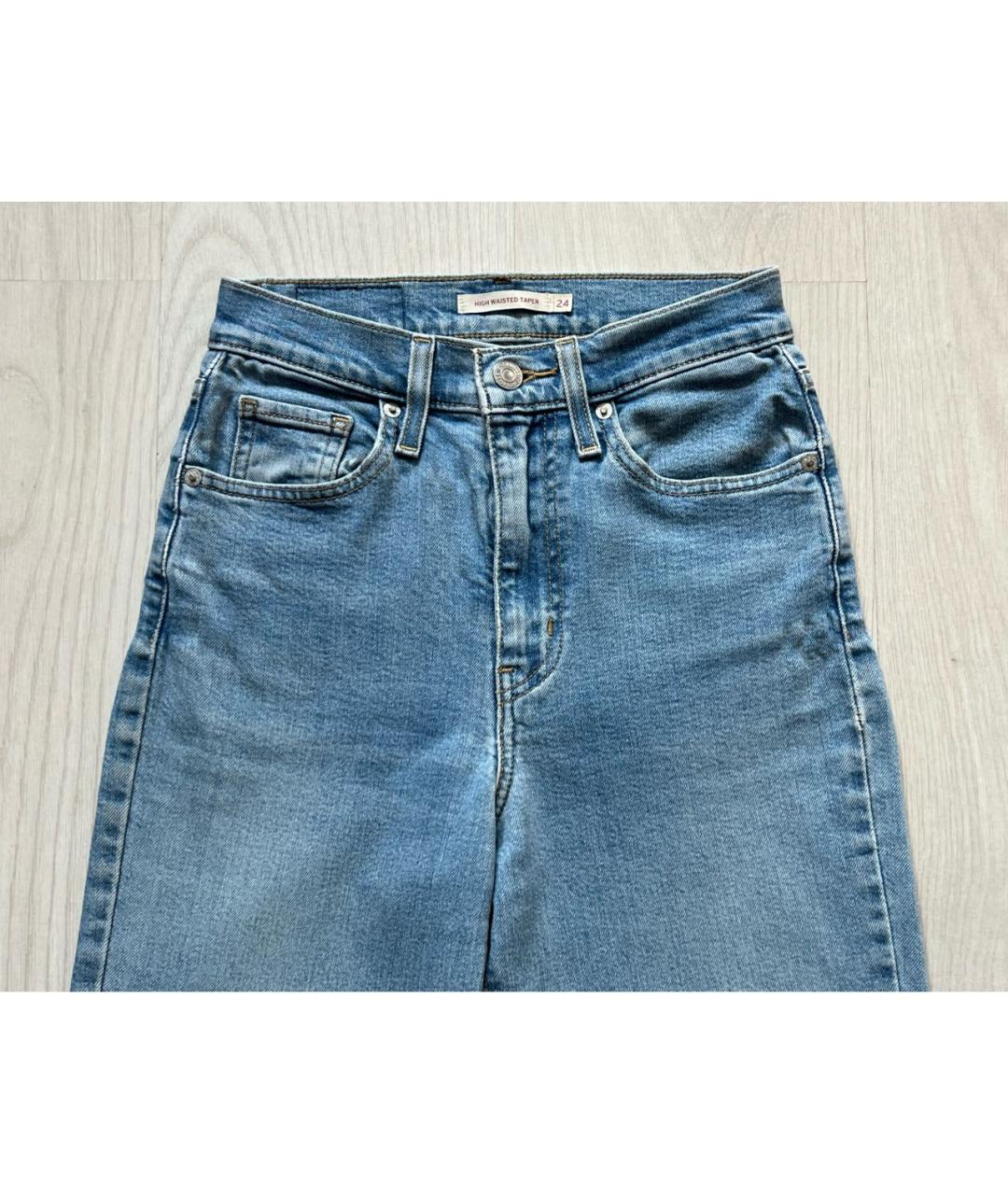LEVI'S Голубые хлопковые джинсы слим, фото 3