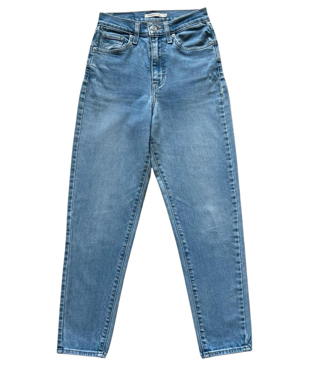 LEVI'S Голубые хлопковые джинсы слим, фото 1