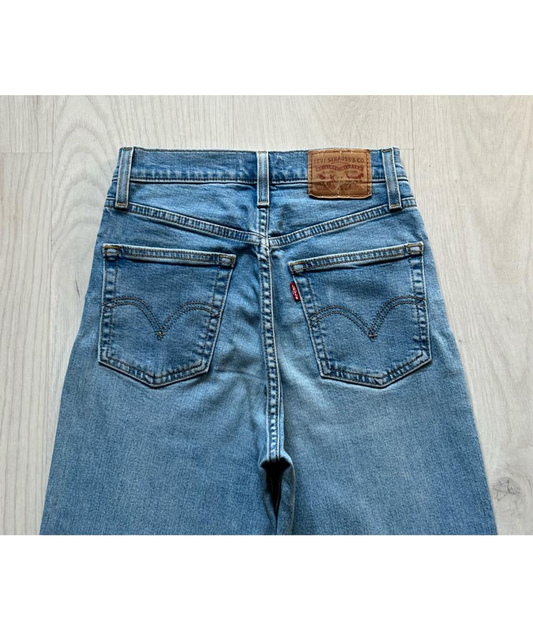 LEVI'S Голубые хлопковые джинсы слим, фото 4