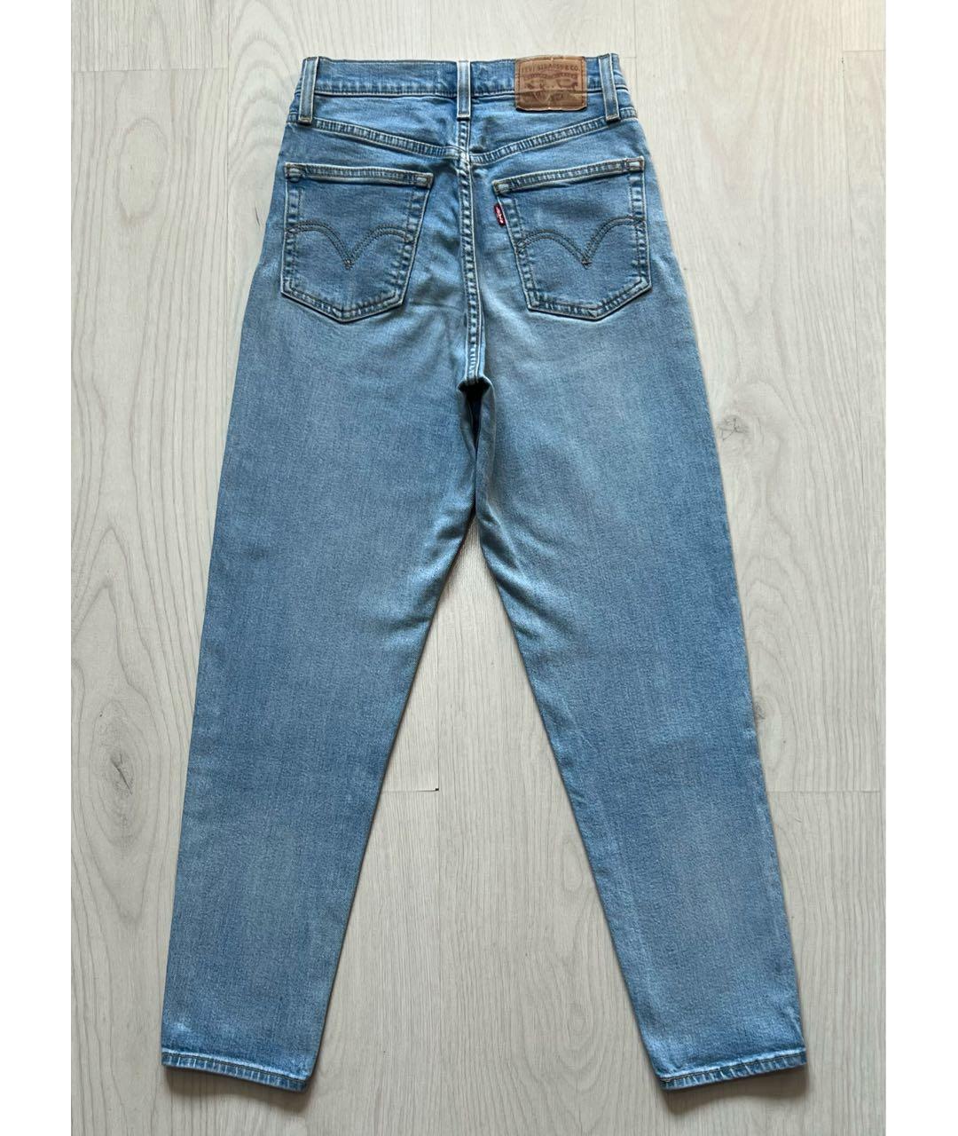 LEVI'S Голубые хлопковые джинсы слим, фото 2