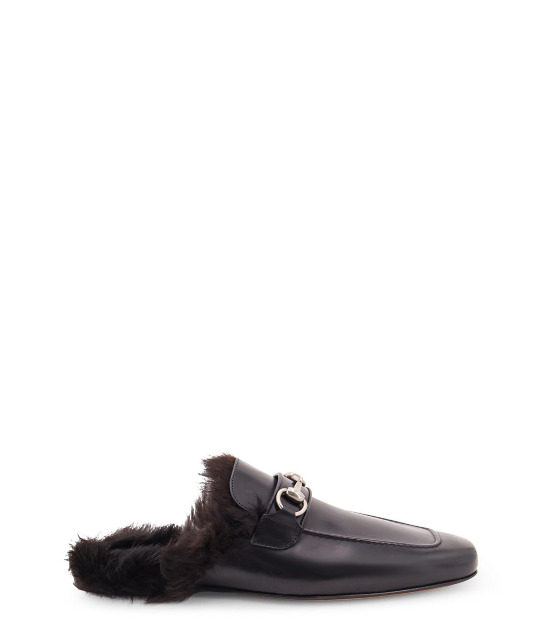 GUCCI Черные кожаные лоферы, фото 6
