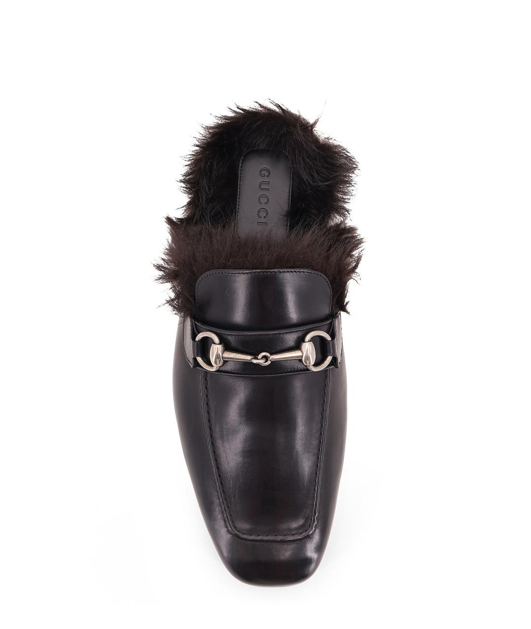 GUCCI Черные кожаные лоферы, фото 5