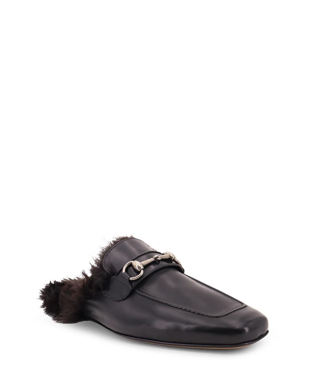 GUCCI Черные кожаные лоферы, фото 2