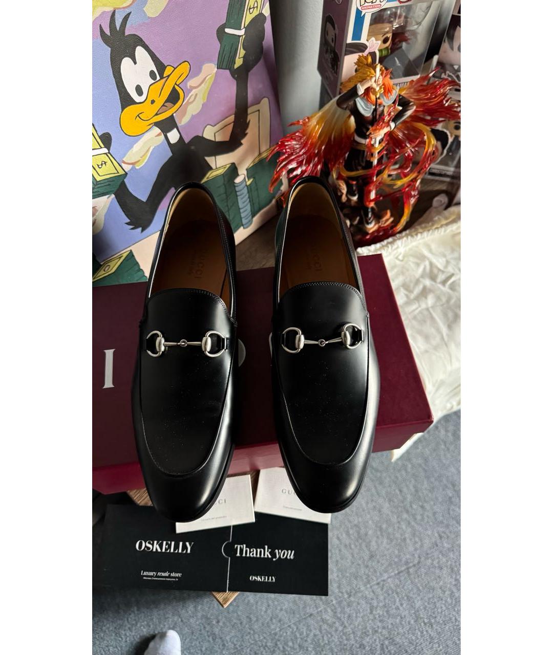 GUCCI Черные кожаные лоферы, фото 3