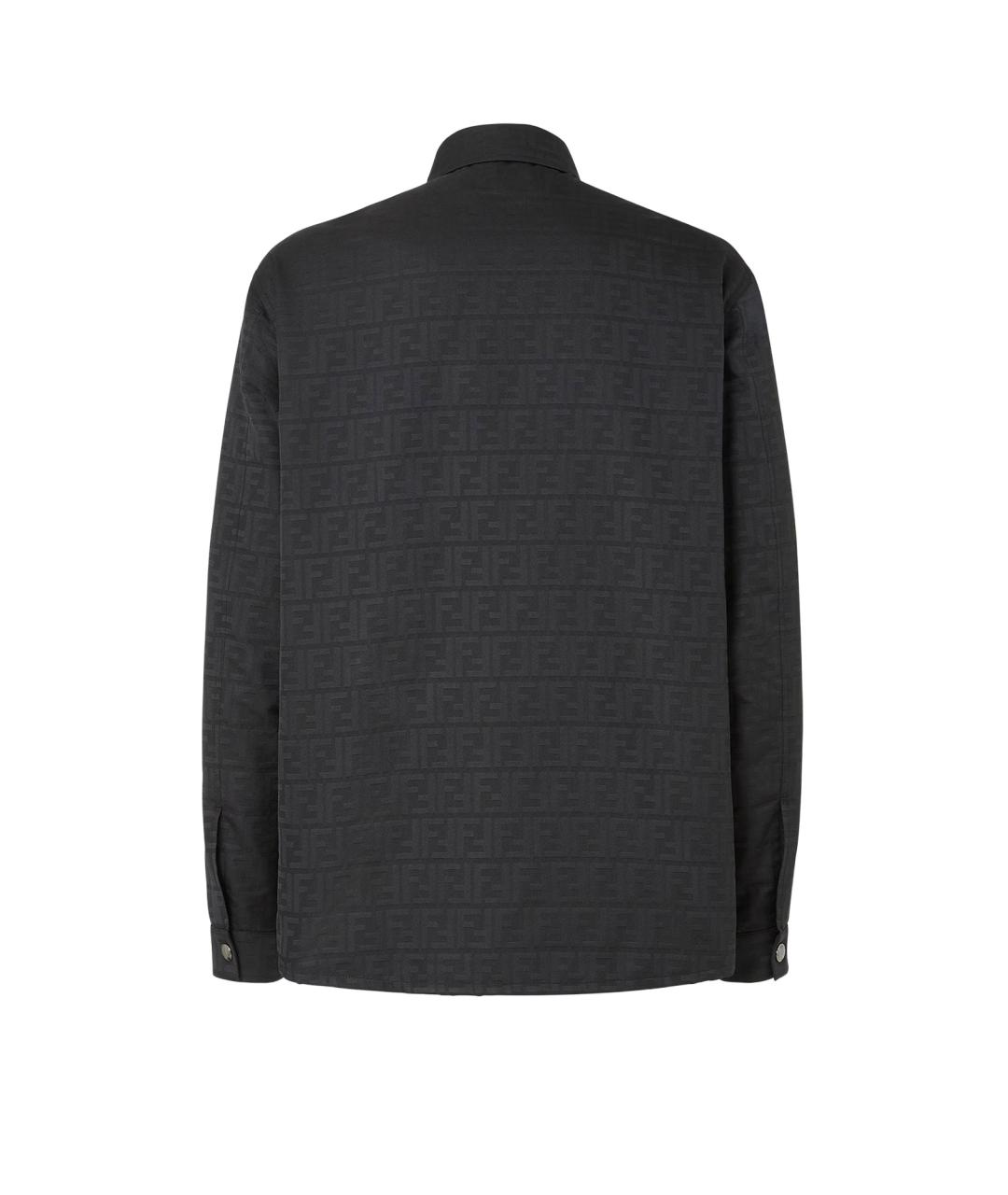 FENDI Черная полиэстеровая куртка, фото 2