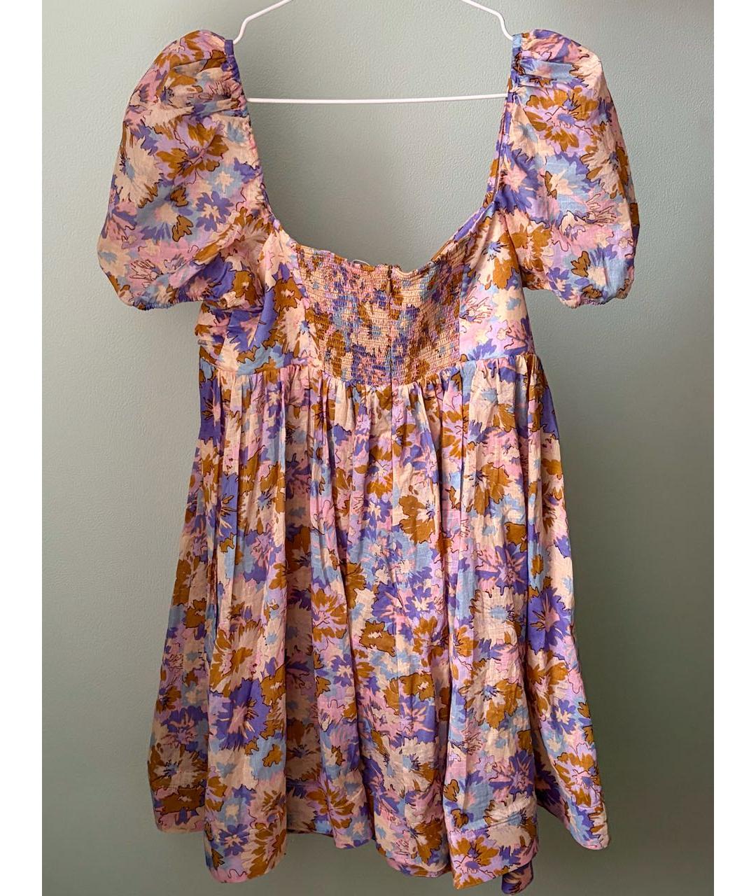ZIMMERMANN Фиолетовое хлопковое повседневное платье, фото 2