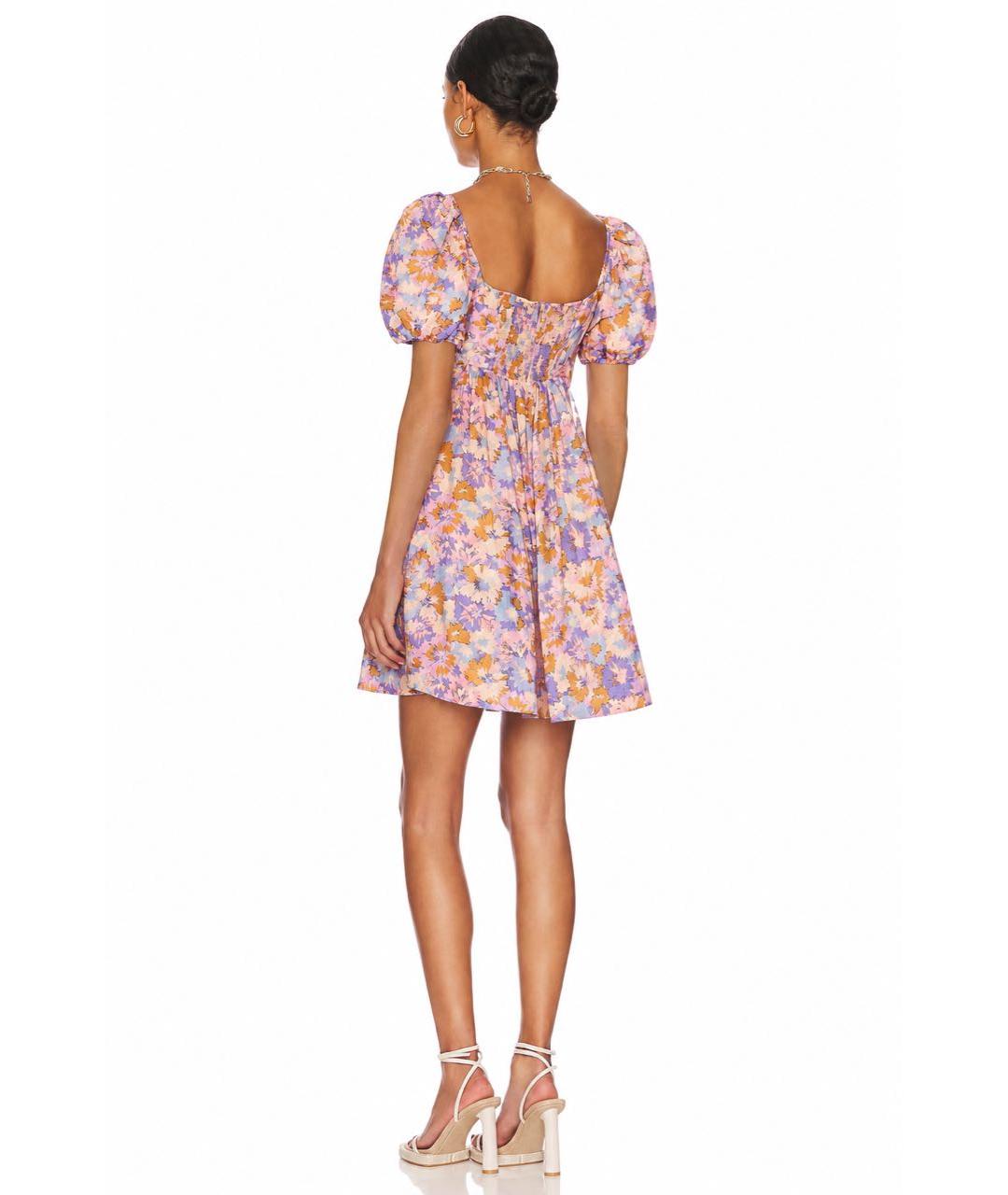 ZIMMERMANN Фиолетовое хлопковое повседневное платье, фото 6