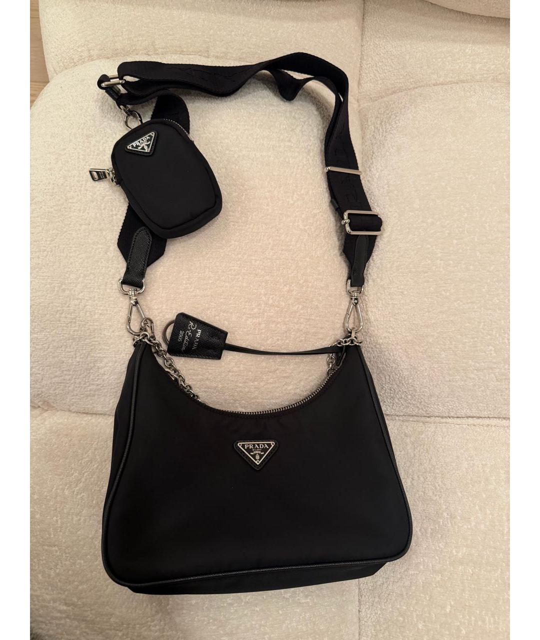 PRADA Черная нейлоновая сумка через плечо, фото 2