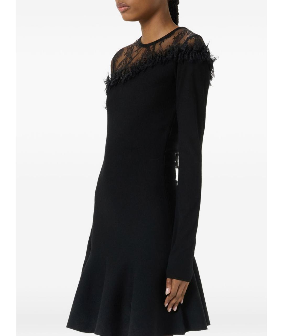 BLUMARINE Черное шерстяное повседневное платье, фото 3