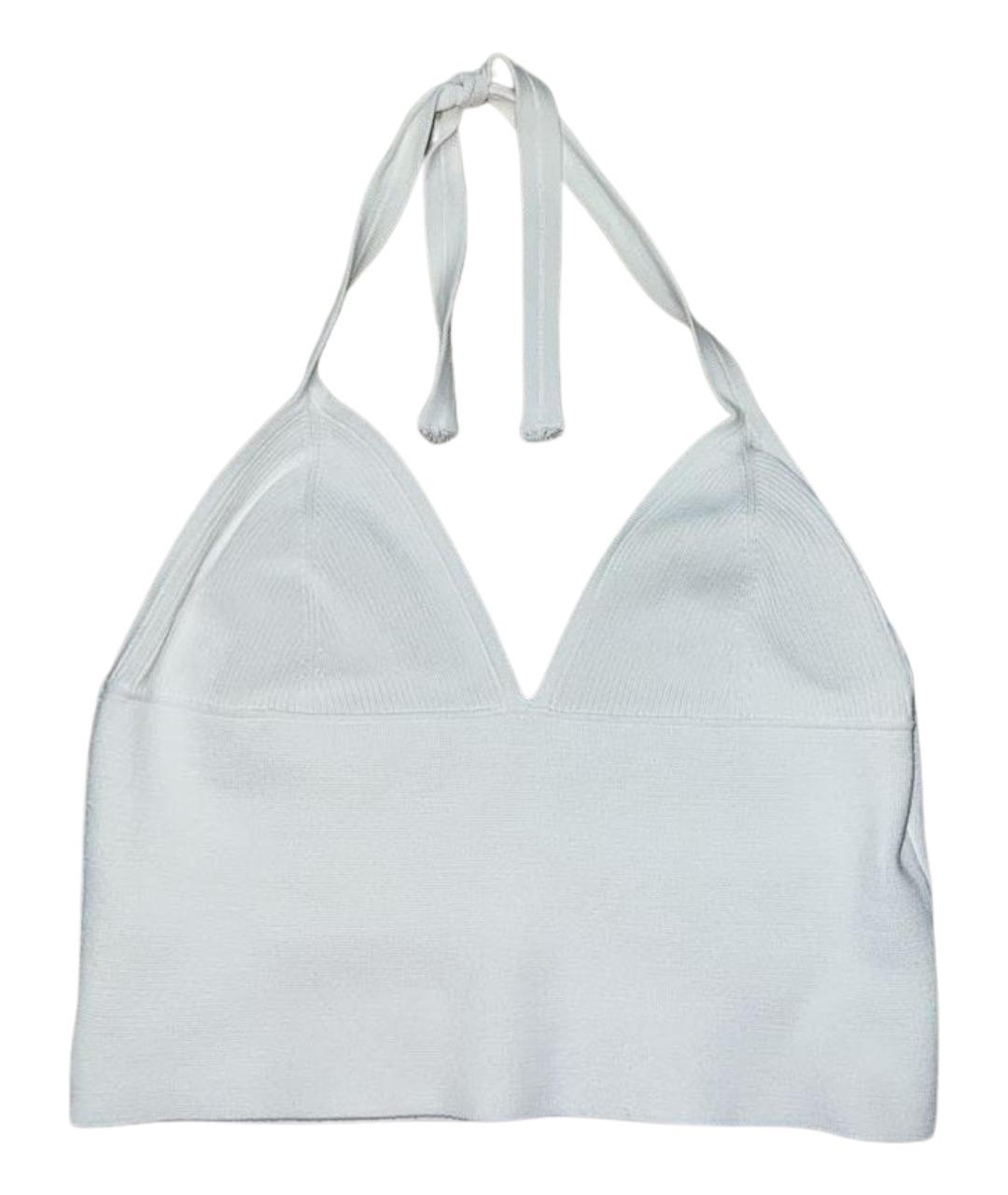 DION LEE Белая хлопковая майка, фото 1