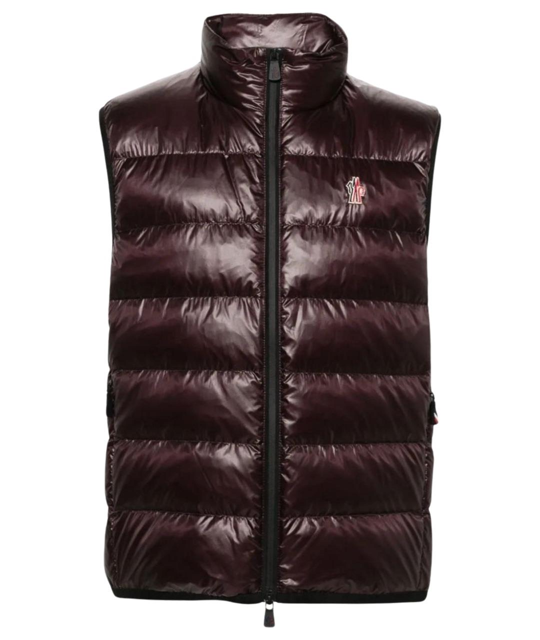 MONCLER Бордовый жилет, фото 1