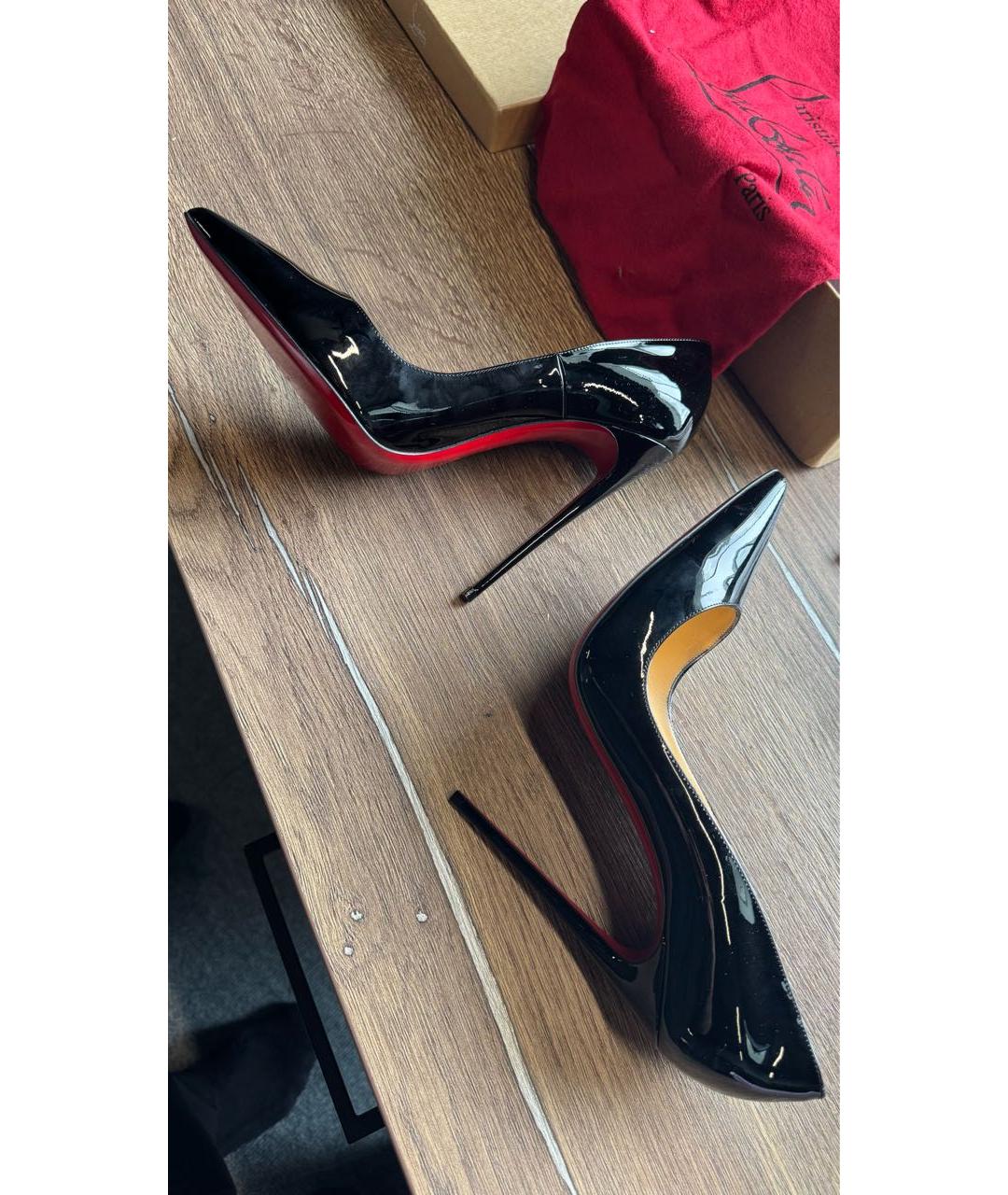 CHRISTIAN LOUBOUTIN Черные туфли, фото 4