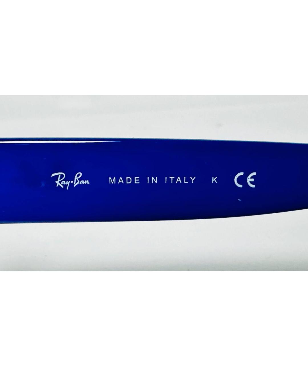 RAY BAN Синие пластиковые солнцезащитные очки, фото 5
