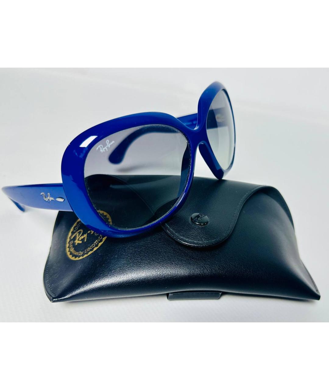 RAY BAN Синие пластиковые солнцезащитные очки, фото 2